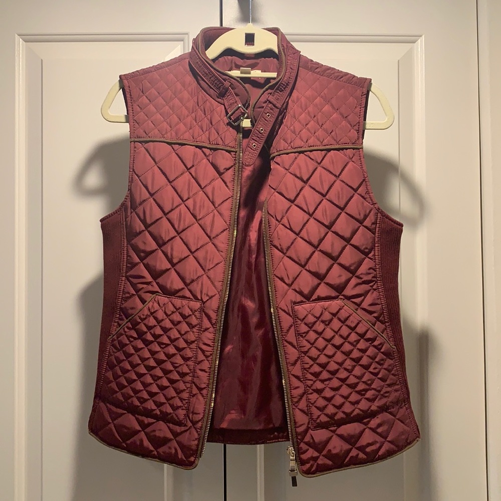 Maroon with Brown & Gold Accents Vest